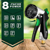 Flexibele Tuinslang - Inc. sproeikop - 30 meter - Groen
